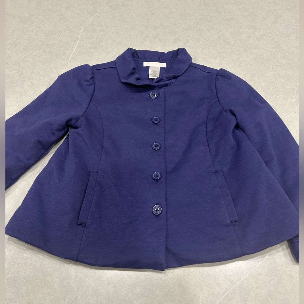 Janie and Jack royal blue pea coat jacket 4-5
